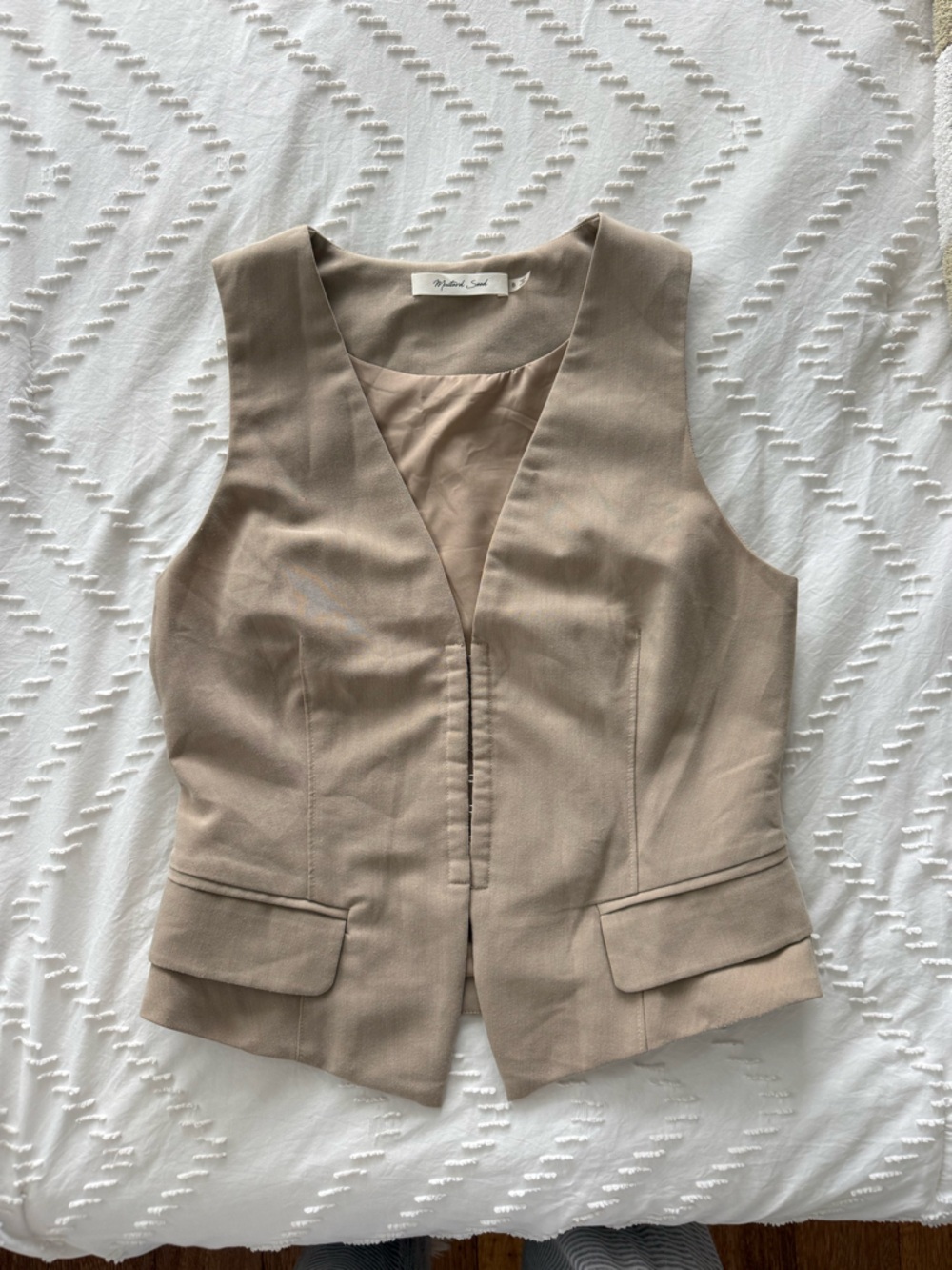 Mustard Seed Taupe Tailored Women's Vest